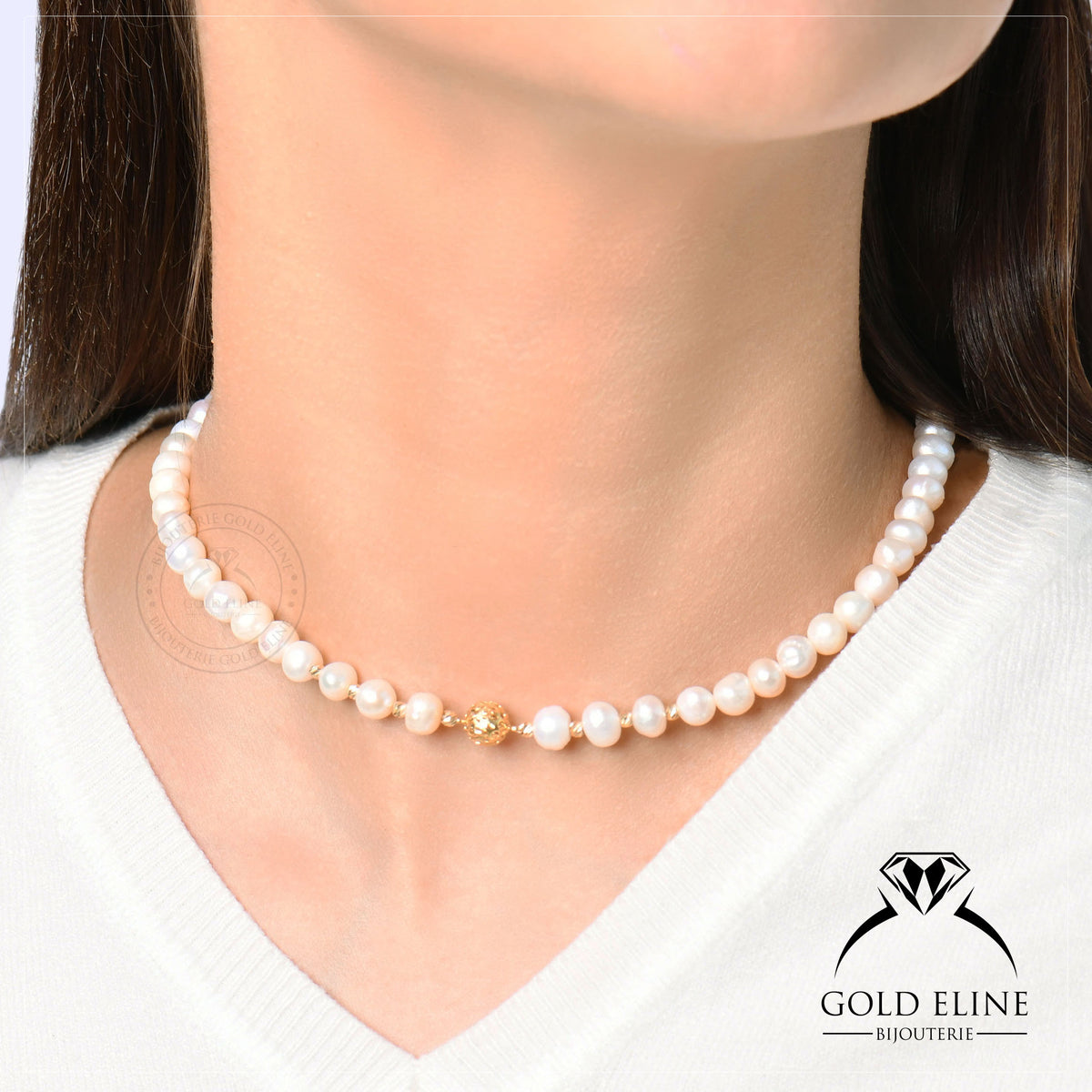 Collier Ras de Cou perles dorées SHINE BRIGHT - Cristal Swarovski | APSARA – Apsara Jewels Collier Ras de Cou perles dorées SHINE BRIGHT - Cristal Swarovski | APSARA – Apsara Jewels